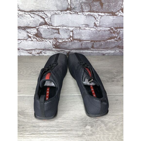 Prada Sport Black Mesh Synthetic Drawstring Driving Shoes Women Sz 38.5EU/8M US - Picture 6 of 16